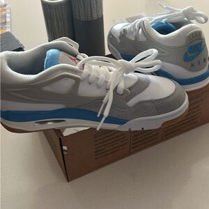 Nike Kids Sneakers White, Gray, and Blue